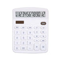 Solar Calculator Dual Power 12 Digit Electronic Office School Tool