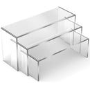 Acrylic Display Stand U Shape Transparent Counter Rack For Cosmetics