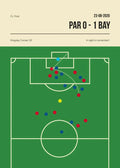 Football Canvas Wall Art Golden Goal Soccer Sports Poster Print