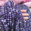 Natural Stone Beads Blue Tiger Eye Amethyst Rose Quartz 4 To 10MM