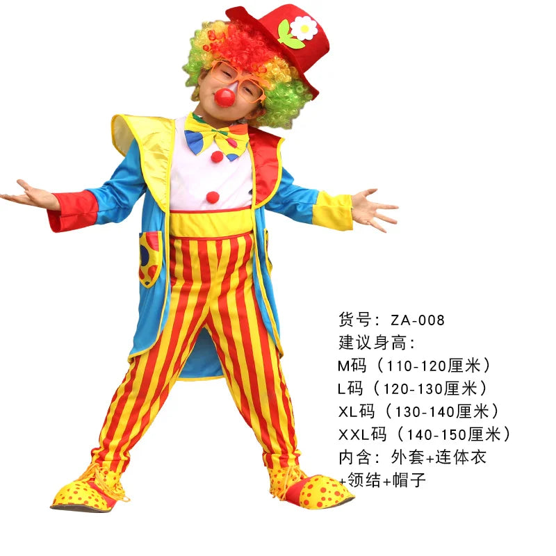 Funny Costumes For Kids Clown Role Play Suits For Boys Girls