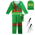 Kids Ninja Costume Jumpsuit Samurai Cosplay Outfit For Party