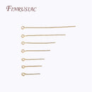 50Pcs 18K Gold Plated Eye Pins For Jewelry Making And Earrings