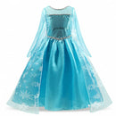 Girls Elsa Costume Frozen Princess Dress Snow Queen Party Gown
