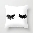 Black And White Geometric Cushion Cover Cube Letter Print Sofa Pillow