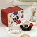 Ceramic Coffee Cup With Plate Gift Box Set For Couples