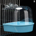 Clear Hanging Bird Bath For Parakeet Canary Budgerigar Cockatiel