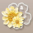 Modern Flower Wall Clock Large Silent Decorative Living Room Clock