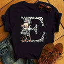 26 Letter Printed Women T-shirts Casual Graphic Summer Short Sleeve Tops