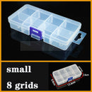 Plastic Organizer Box Clear Compartment Storage For Jewelry Tools