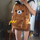 Kawaii Bear Backpack Large Capacity Student School Bag Shoulder Bag