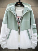 Waterproof Hooded Jacket Men Women Quick Dry Sun Protection Windbreaker