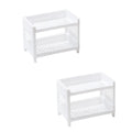 Double-Layer Storage Rack Plastic Organizer For Bathroom And Desk