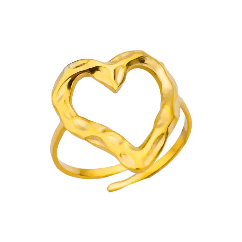 316L Stainless Steel Rings For Women Gold Color Classic Wedding Couple Rings