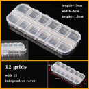 Plastic Organizer Box Clear Compartment Storage For Jewelry Tools