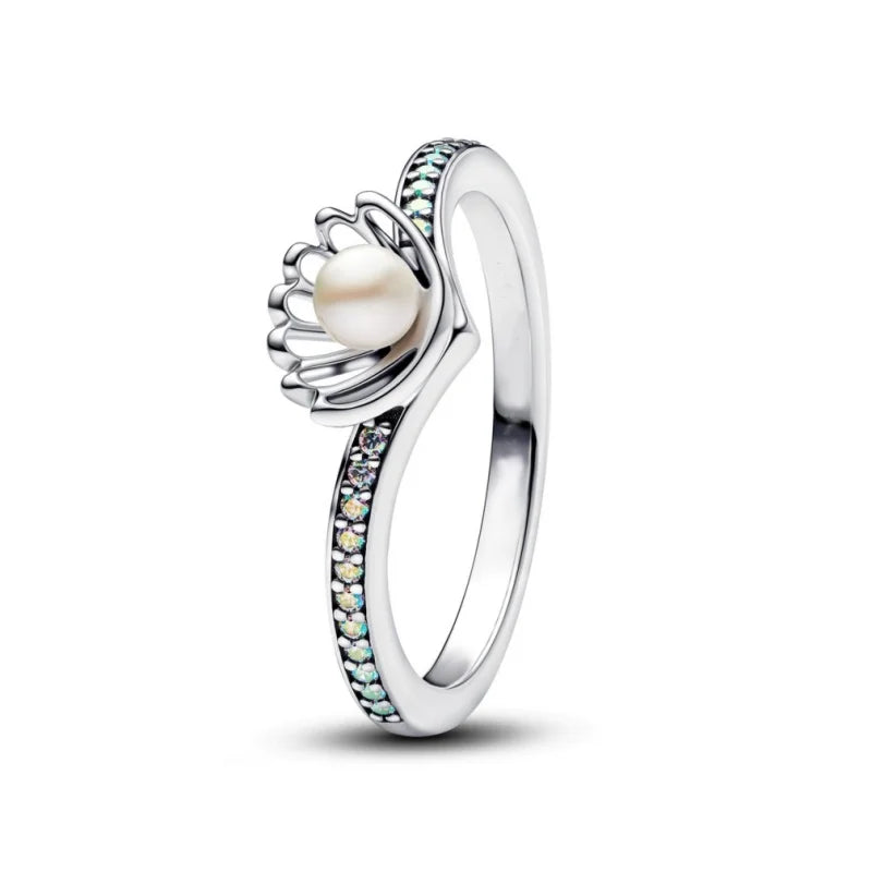 Disney Pink Bow Heart Ring Sparkling Double Heart Design For Women