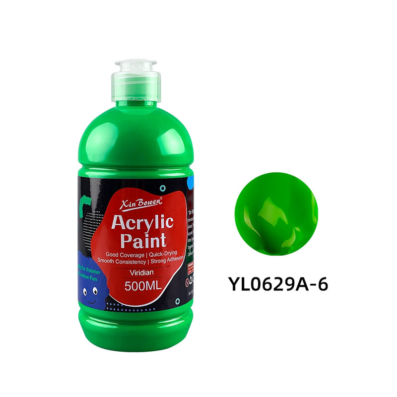 Acrylic Paint Set 14 Colors 500ml Water-Based For Wall Art DIY