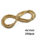 Gold Plated Hematite Beads Star Heart Shapes Loose Jewelry Beads