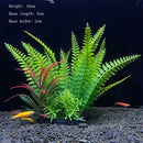 Artificial Aquarium Plants Green Plastic Underwater Fish Tank Decor