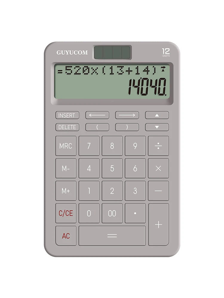 Desk Calculator Large 12 Digit LCD Display With History And Track Back
