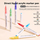 9pcs Acrylic Markers Set For Rock Painting Glass DIY Craft Supplies