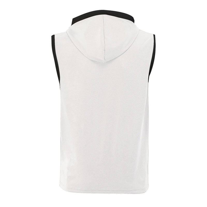 Mens Sleeveless Hoodie Slim Fit Cotton Fitness Sports Tank Top