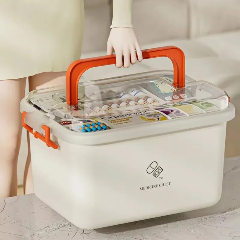Large Capacity Medicine Box Portable Multi-layer Home First Aid Kit