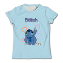 Girls Kawaii Stitch T-shirt Toddler Cartoon Tee Summer Short Sleeve