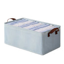 Stackable Closet Organizer Fabric Storage Box With Steel Frame Handle