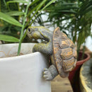 CuteGarden Tortoise Figurine Turtle Statue Hanging Ornament Planter Decor
