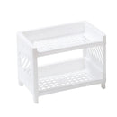Double-Layer Storage Rack Plastic Organizer For Bathroom And Desk