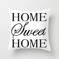 Black And White Geometric Cushion Cover Cube Letter Print Sofa Pillow