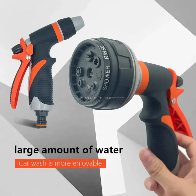 Multi-Function Garden Hose Nozzle For Lawn Watering And Car Wash