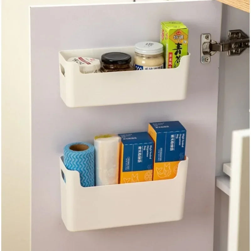 Cling Film Rack Inside Cabinet Wall Shelf Kitchen Organizer
