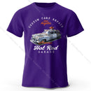 Custom Car Club T-Shirt Embossed Logo 100% Cotton Unisex Tee