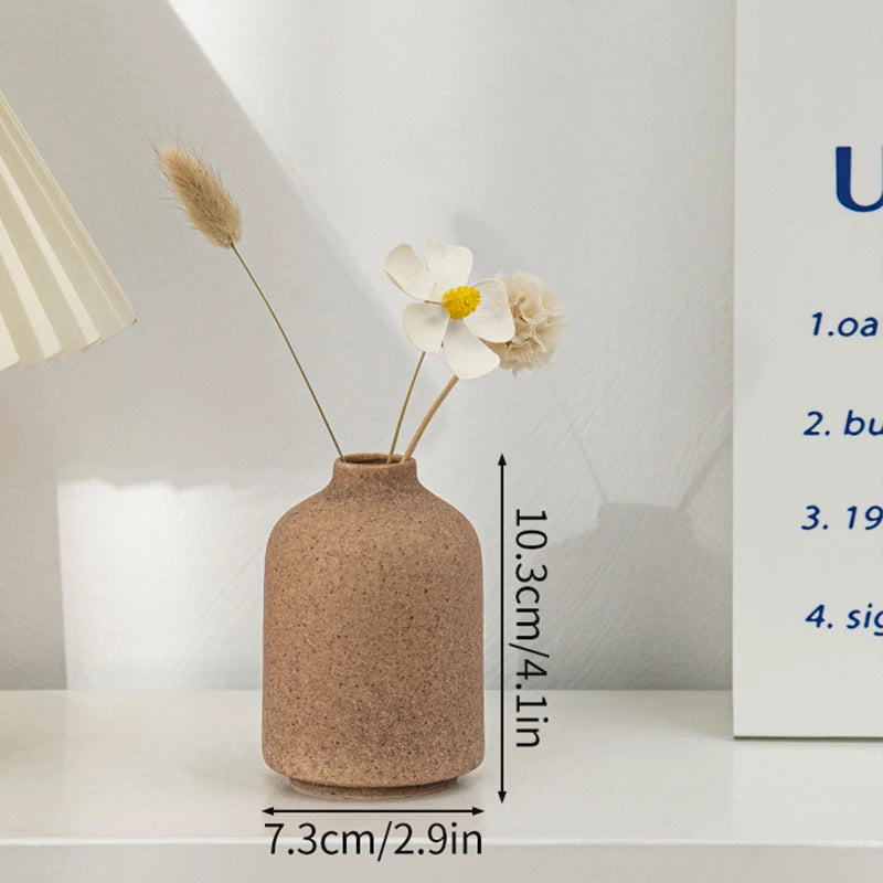 Ceramic Vase White Nordic Flower Pot Decorative Home Decor