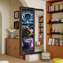 B-BLACK Mirror Wall Poster Self Adhesive For Bedroom Living Room Office