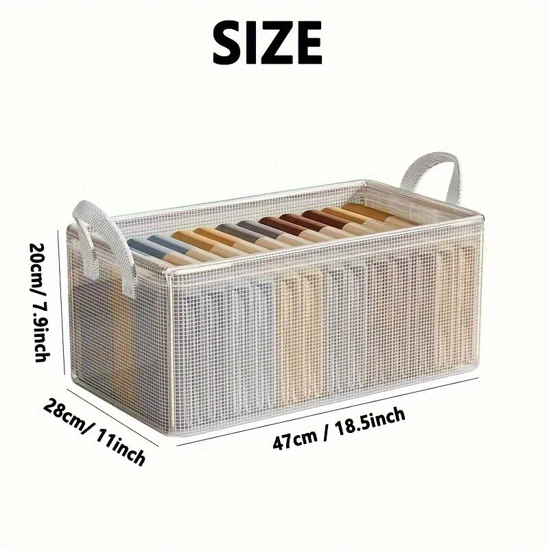 Clothes Organizer Storage Box Foldable Waterproof Steel Frame Design