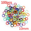 Colorful Mixed Alloy Jump Rings Lobster Clasp DIY Jewelry Making Supplies