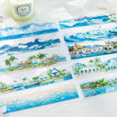 10pcs Landscape Stickers Pack For Scrapbooking DIY Journal Collage