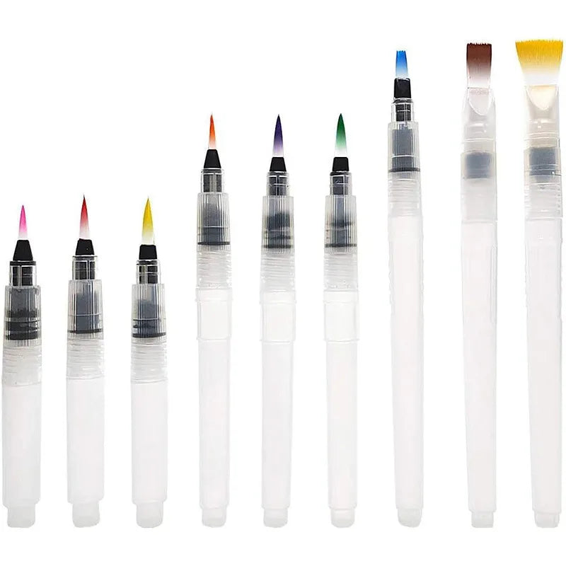 Watercolor Brush Pens Set With Water Storage For Art Craft