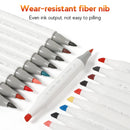 Art Marker Set Dual Tip Brush And Broad Tip For Drawing Painting