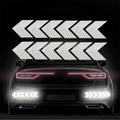 12 Pcs Reflective Sign Tape Safety Warning Stickers For Vehicles