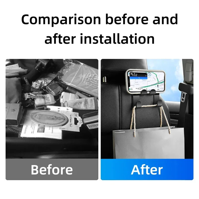 Car Back Seat Hook Holder Mobile Phone Stand For All Phones