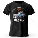 Custom Car Club T-Shirt Embossed Logo 100% Cotton Unisex Tee