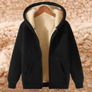 Men's Winter Jackets Fleece Lined Hooded Thermal Zip Up Coat
