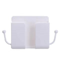 Punch Free Wall Shelf Organizer With Remote And Phone Holder Stand