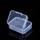 Mini Translucent Storage Box Rectangular Dustproof Jewelry Case Container
