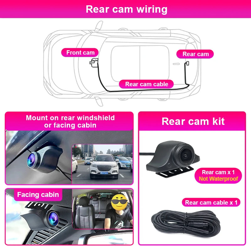 Volvo XC40 Dash Cam Front And Rear WIFI Car DVR Recorder