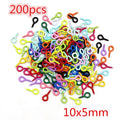 Colorful Mixed Alloy Jump Rings Lobster Clasp DIY Jewelry Making Supplies